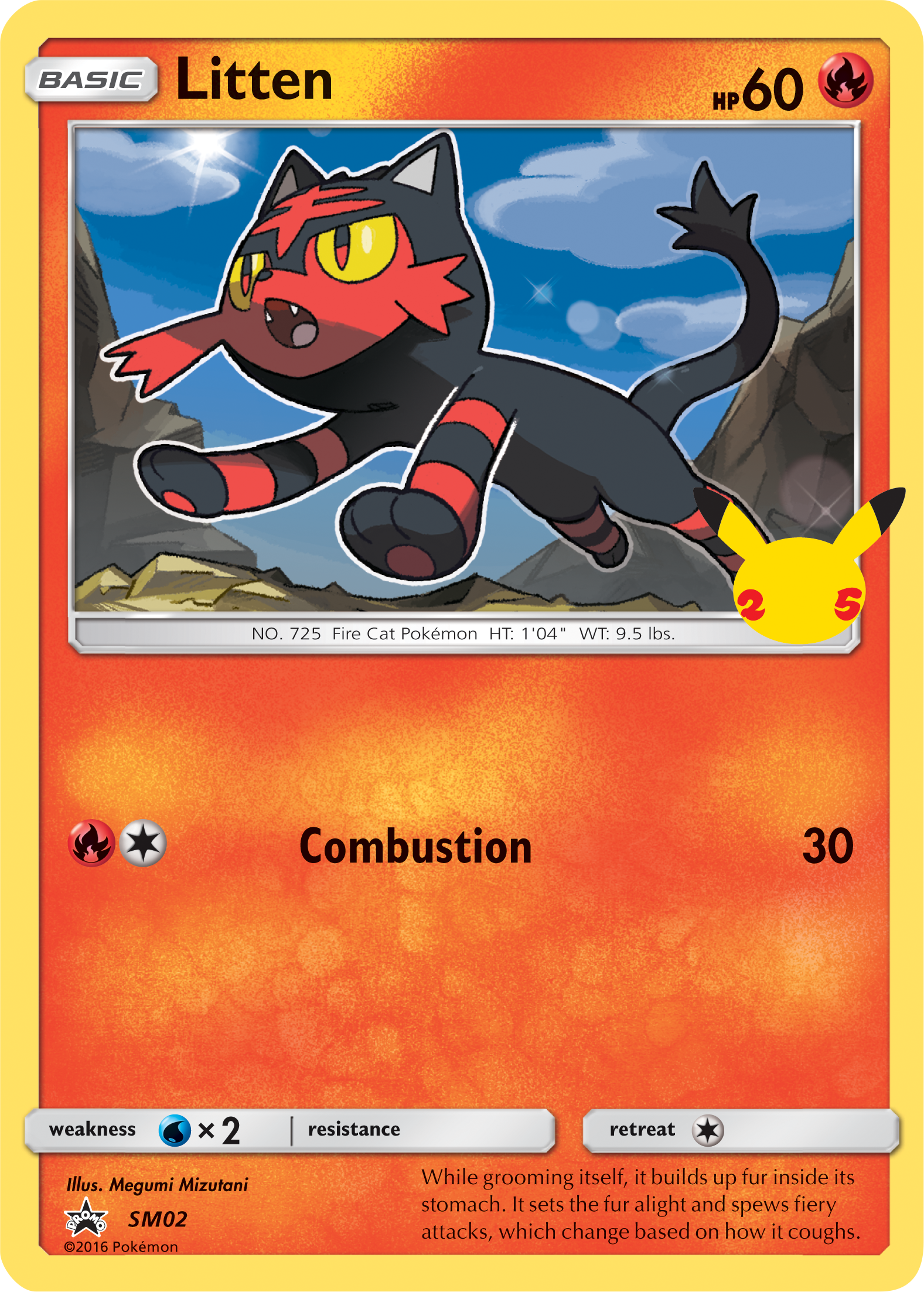 Litten (SM02) (Jumbo Card) [First Partner Pack] | Gear Gaming Fayetteville