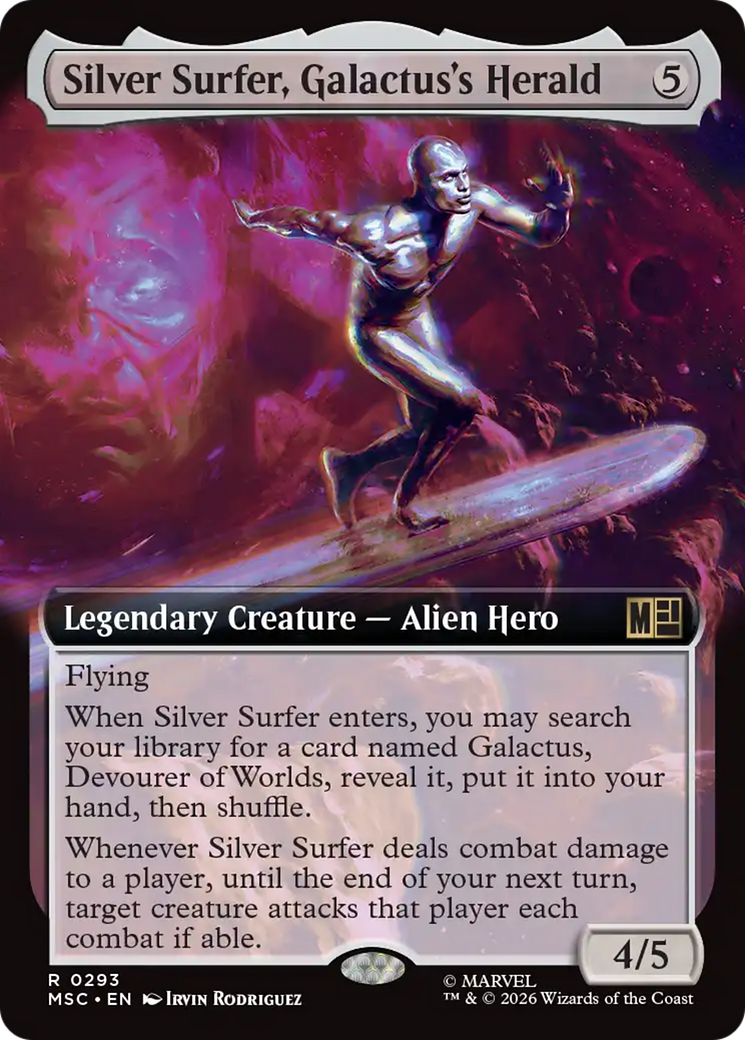 Silver Surfer, Galactus's Herald (Extended Art) [Marvel Super Heroes Commander] | Gear Gaming Fayetteville
