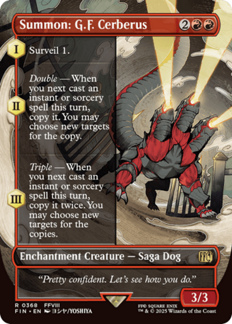 Summon: G.F. Cerberus (Borderless) [FINAL FANTASY] | Gear Gaming Fayetteville
