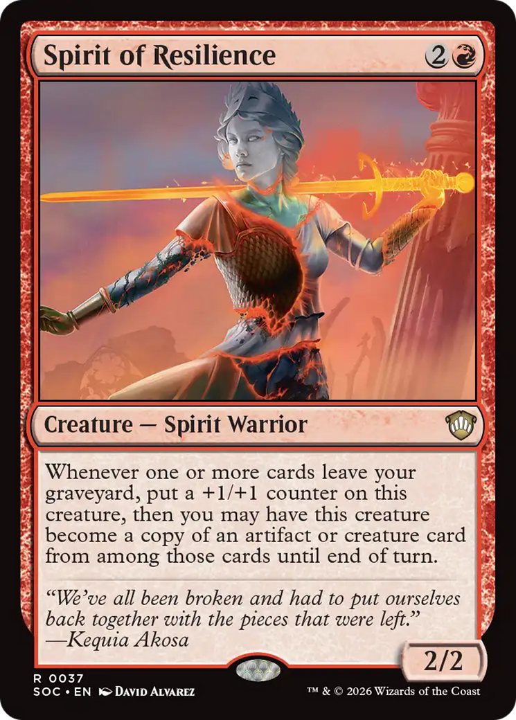 Spirit of Resilience [Secrets of Strixhaven Commander] | Gear Gaming Fayetteville