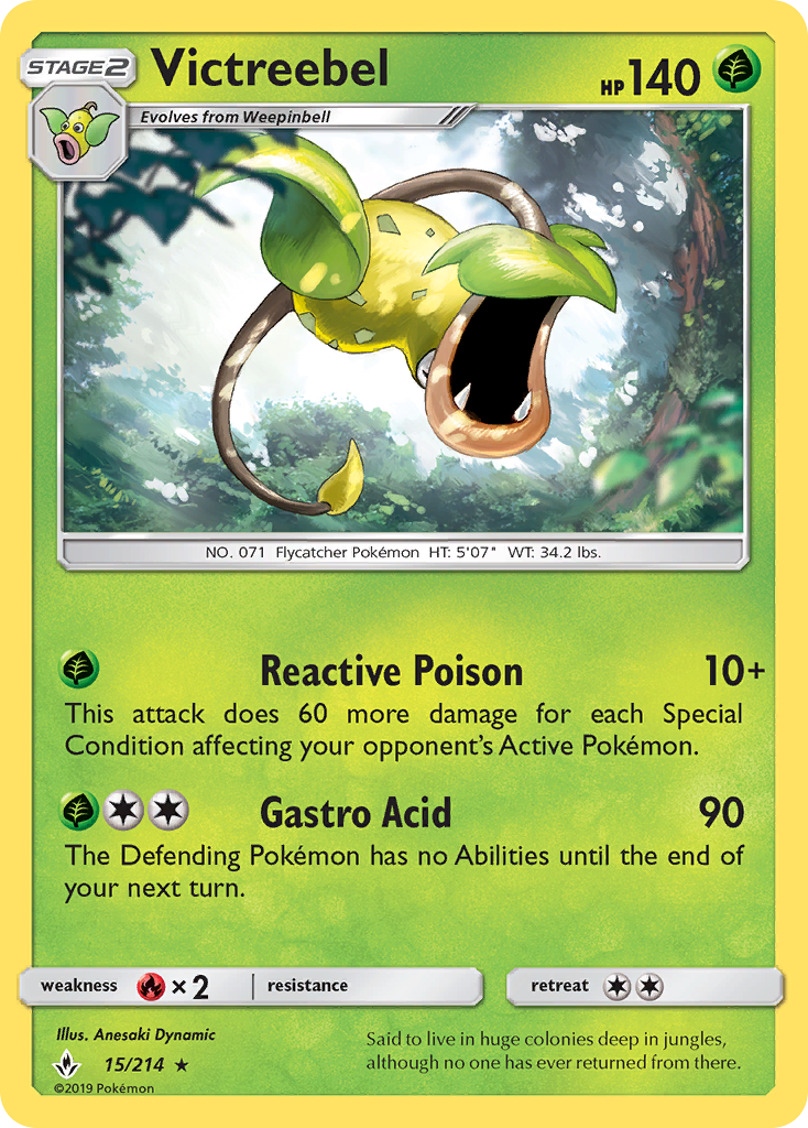 Victreebel (15/214) [Sun & Moon: Unbroken Bonds] | Gear Gaming Fayetteville
