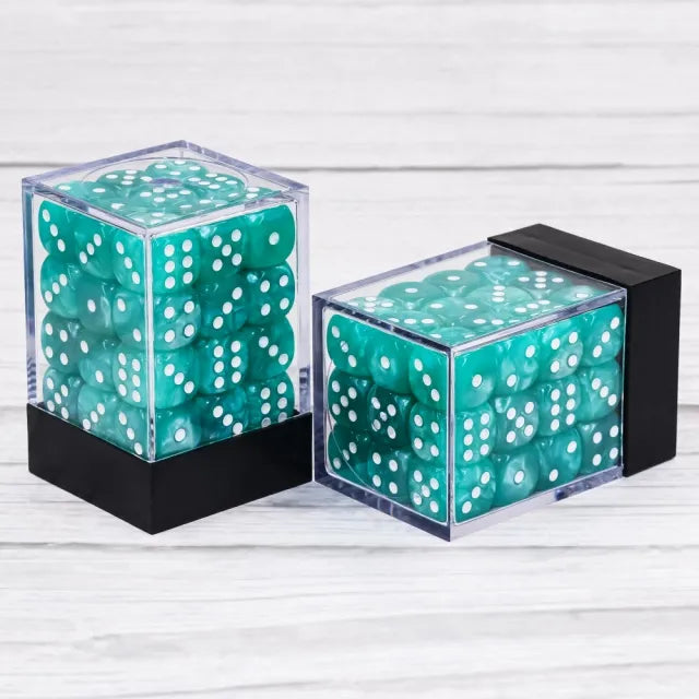 Light Blue Pearl 12mm D6 block of 36 dice | Gear Gaming Fayetteville