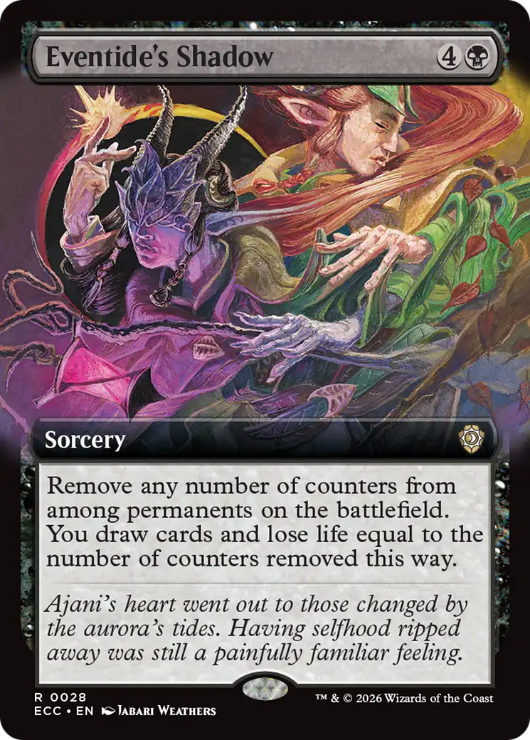 Eventide's Shadow (Extended Art) [Lorwyn Eclipsed Commander] | Gear Gaming Fayetteville
