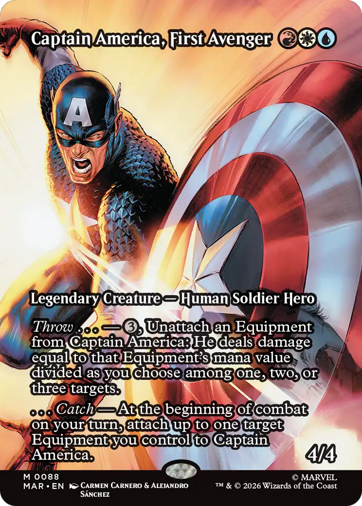 Captain America, First Avenger (Borderless) [Marvel Universe: Eternal-Legal] | Gear Gaming Fayetteville