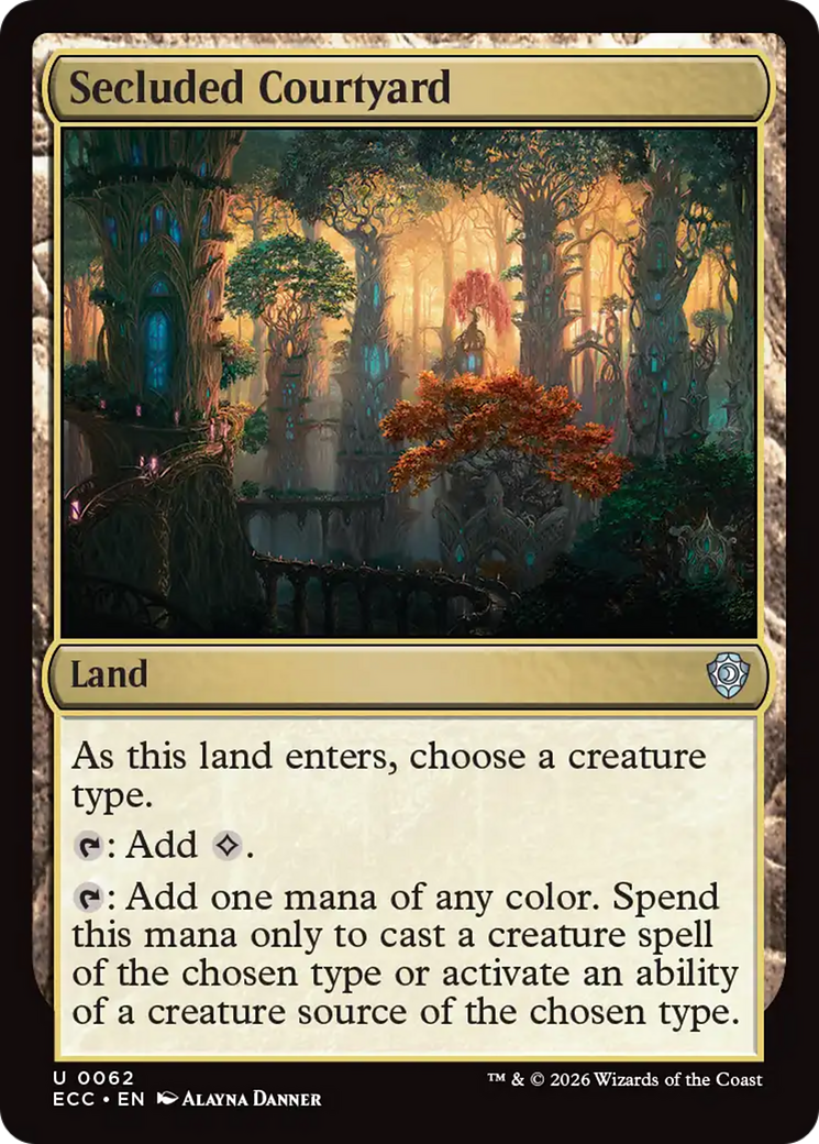 Secluded Courtyard [Lorwyn Eclipsed Commander] | Gear Gaming Fayetteville