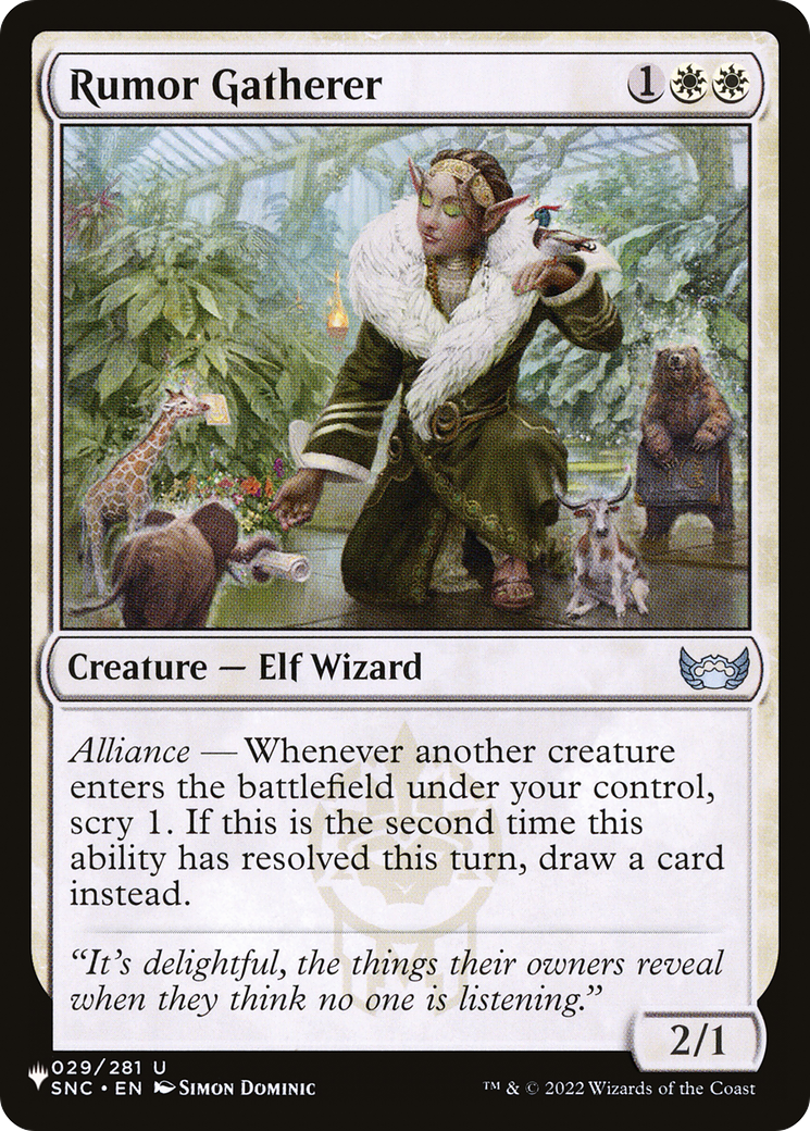 Rumor Gatherer [The List] | Gear Gaming Fayetteville