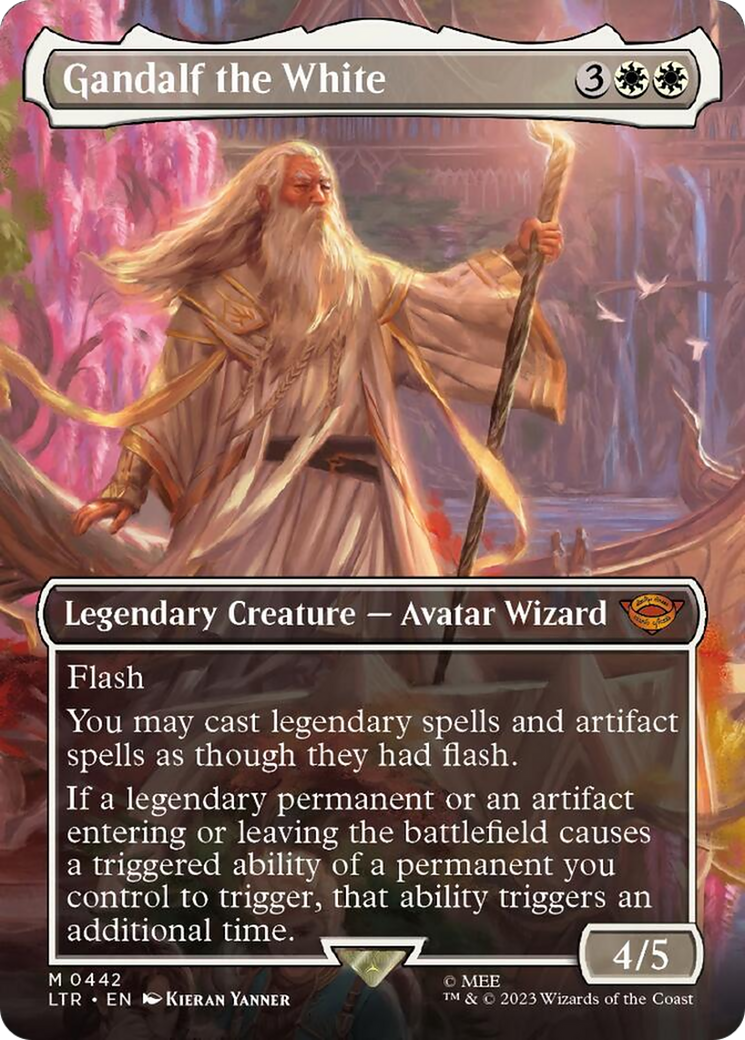 Gandalf the White (Borderless Alternate Art) [The Lord of the Rings: Tales of Middle-Earth] | Gear Gaming Fayetteville