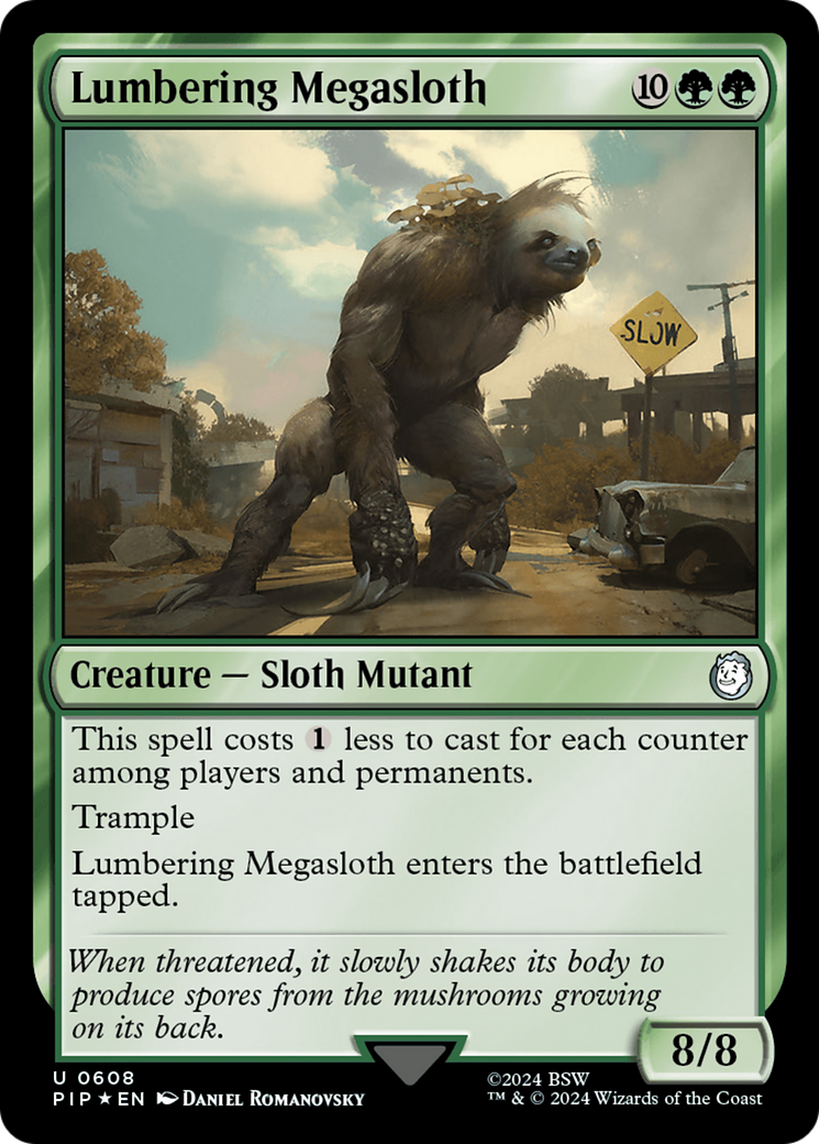 Lumbering Megasloth (Surge Foil) [Fallout] | Gear Gaming Fayetteville