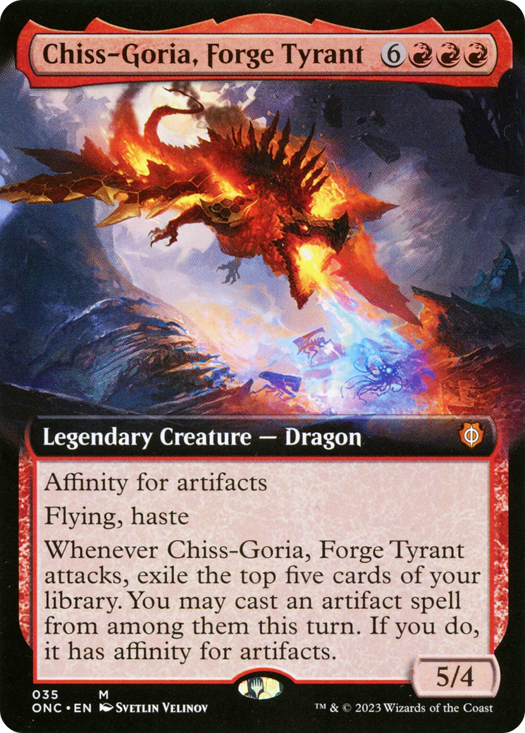 Chiss-Goria, Forge Tyrant (Extended Art) [Phyrexia: All Will Be One Commander] | Gear Gaming Fayetteville