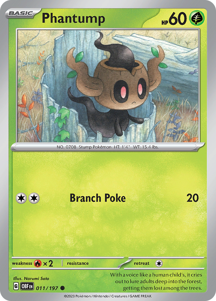 Phantump (011/197) [Scarlet & Violet: Obsidian Flames] | Gear Gaming Fayetteville