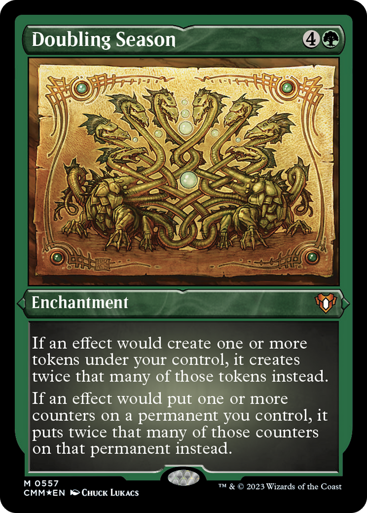 Doubling Season (Foil Etched) [Commander Masters] | Gear Gaming Fayetteville