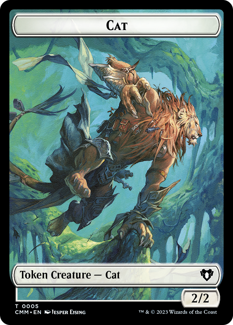 Treasure // Cat (0005) Double-Sided Token [Commander Masters Tokens] | Gear Gaming Fayetteville