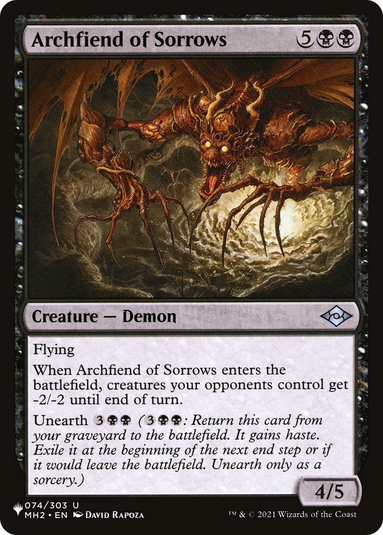 Archfiend of Sorrows [The List Reprints] | Gear Gaming Fayetteville