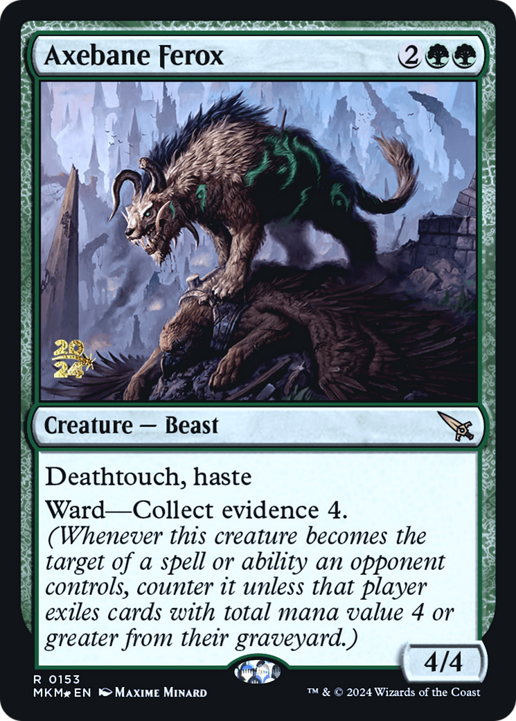 Axebane Ferox [Murders at Karlov Manor Prerelease Promos] | Gear Gaming Fayetteville