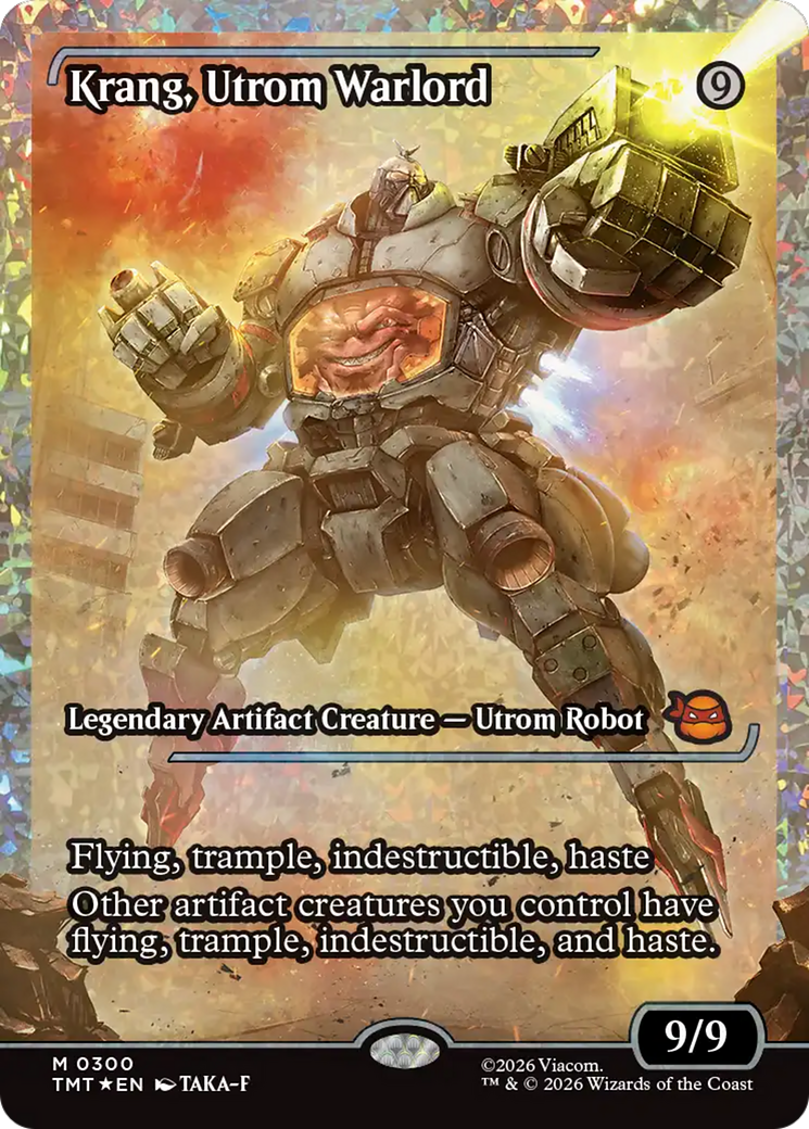 Krang, Utrom Warlord (Showcase) (Fracture Foil) [Teenage Mutant Ninja Turtles] | Gear Gaming Fayetteville
