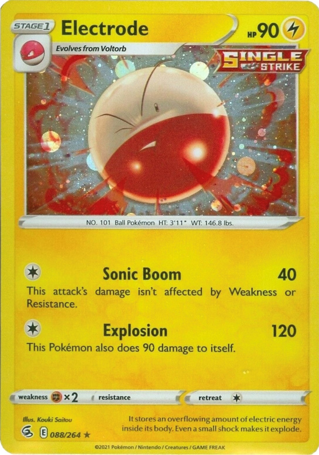 Electrode (088/264) (Cosmos Holo) [Sword & Shield: Fusion Strike] | Gear Gaming Fayetteville