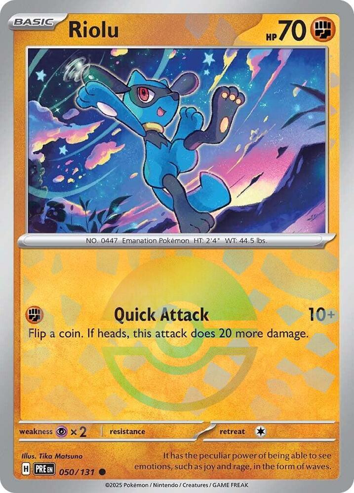 Riolu (050/131) (Poke Ball Pattern) [Scarlet & Violet: Prismatic Evolutions] | Gear Gaming Fayetteville