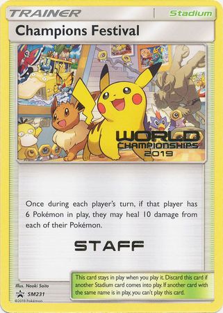 Champions Festival (SM231) (Staff 2019) [Sun & Moon: Black Star Promos] | Gear Gaming Fayetteville