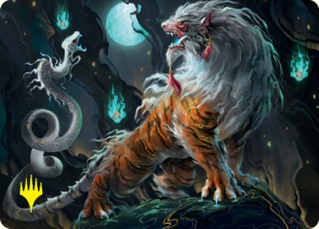 Gloomshrieker Art Card (Gold-Stamped Signature) [Kamigawa: Neon Dynasty Art Series] | Gear Gaming Fayetteville