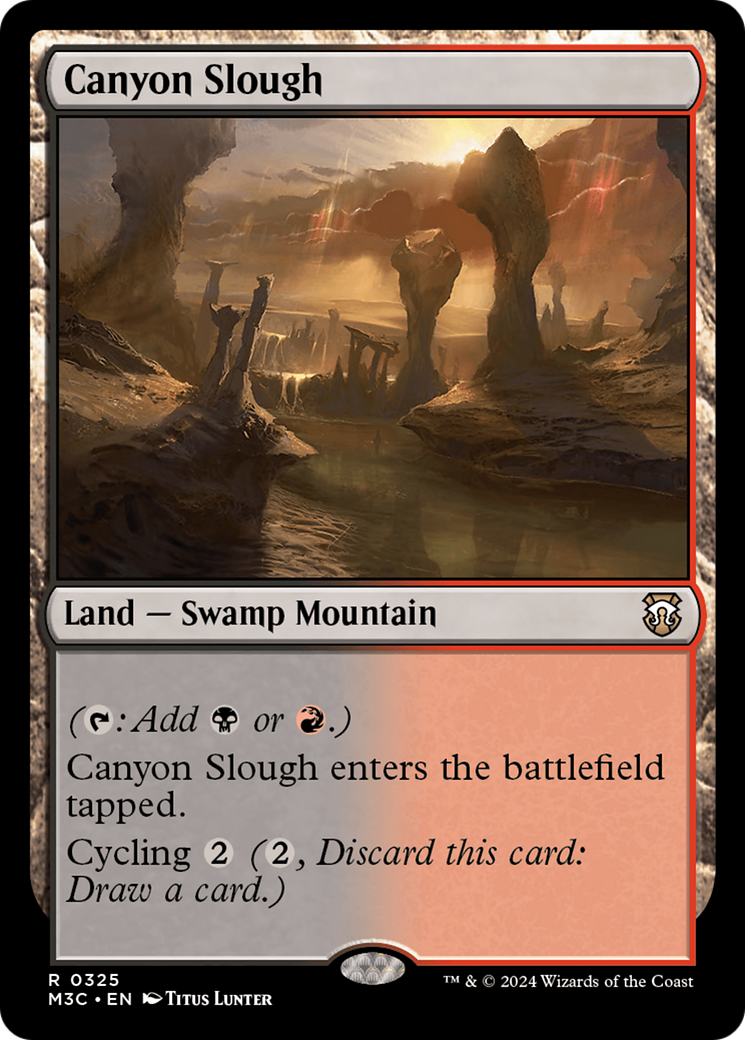 Canyon Slough (Ripple Foil) [Modern Horizons 3 Commander] | Gear Gaming Fayetteville