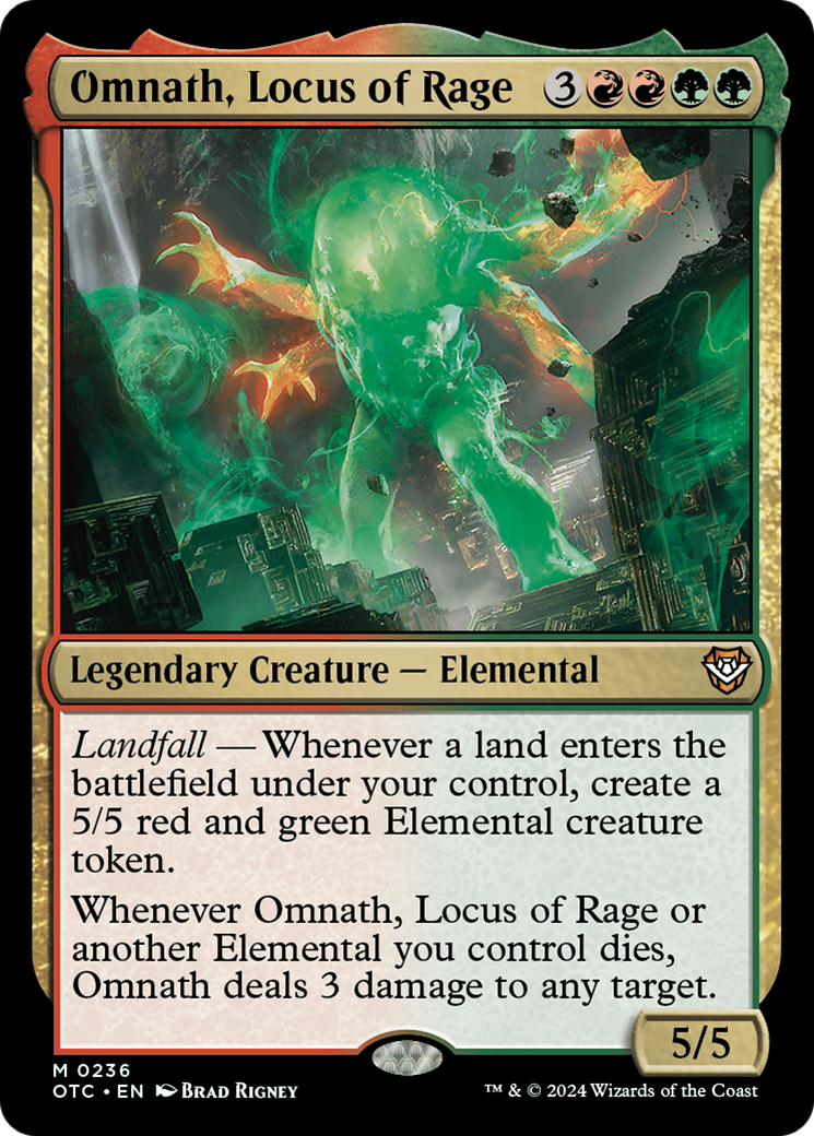 Omnath, Locus of Rage [Outlaws of Thunder Junction Commander] | Gear Gaming Fayetteville