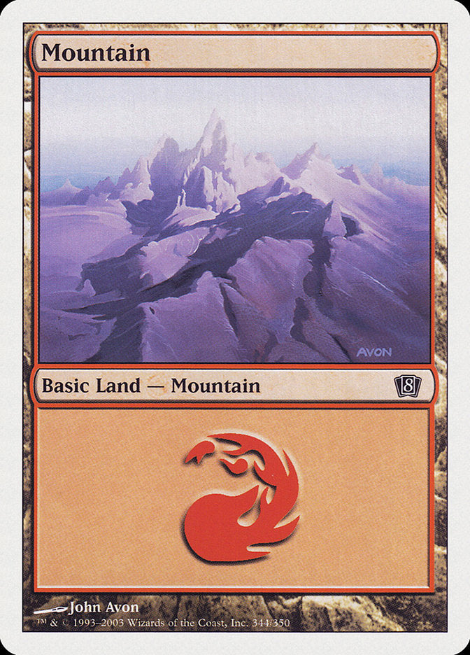 Mountain (344) [Eighth Edition] | Gear Gaming Fayetteville