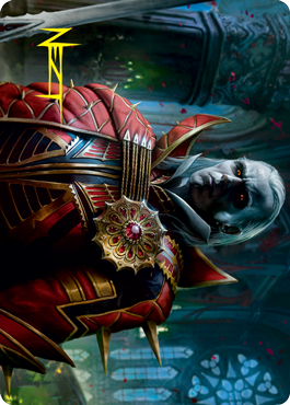 Edgar, Charmed Groom 2 Art Card (Gold-Stamped Signature) [Innistrad: Crimson Vow Art Series] | Gear Gaming Fayetteville