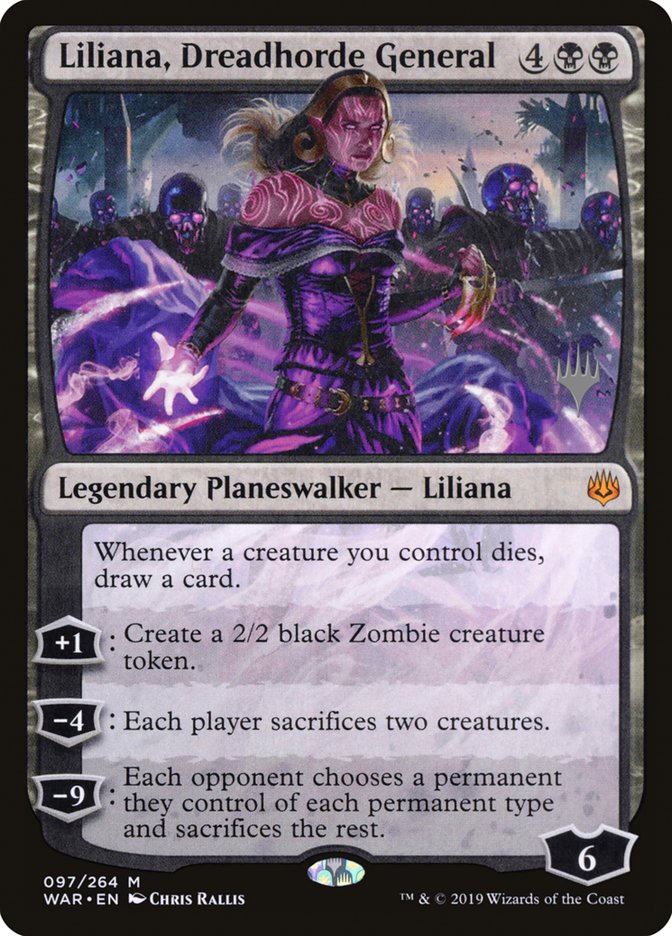 Liliana, Dreadhorde General (Promo Pack) [War of the Spark Promos] | Gear Gaming Fayetteville