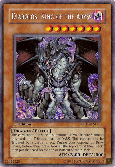 Diabolos, King of the Abyss [FOTB-EN061] Secret Rare | Gear Gaming Fayetteville