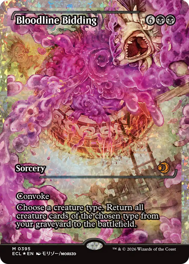Bloodline Bidding (Showcase) (Fracture Foil) [Lorwyn Eclipsed] | Gear Gaming Fayetteville