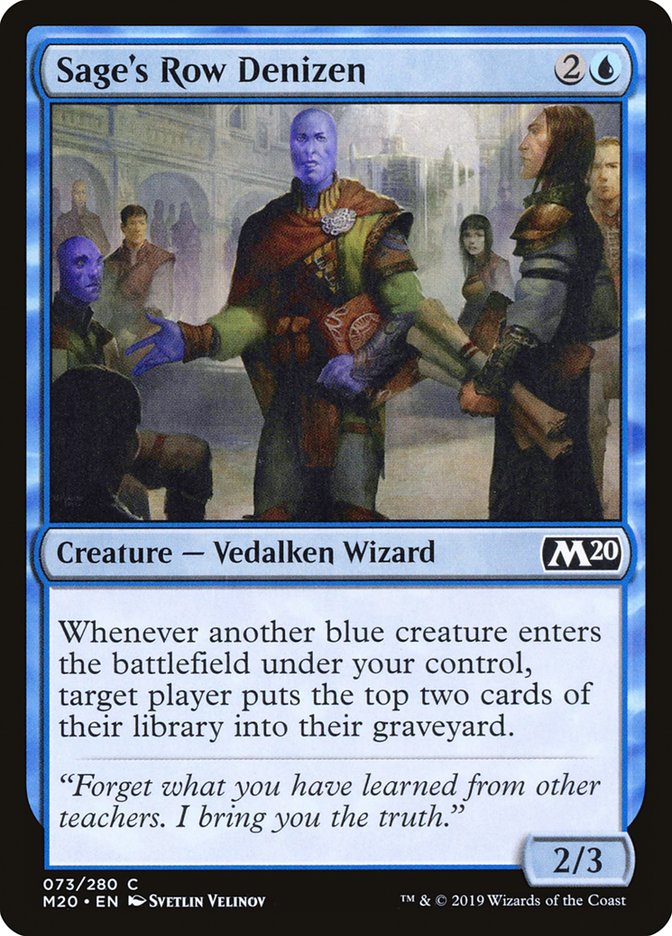 Sage's Row Denizen [Core Set 2020] | Gear Gaming Fayetteville