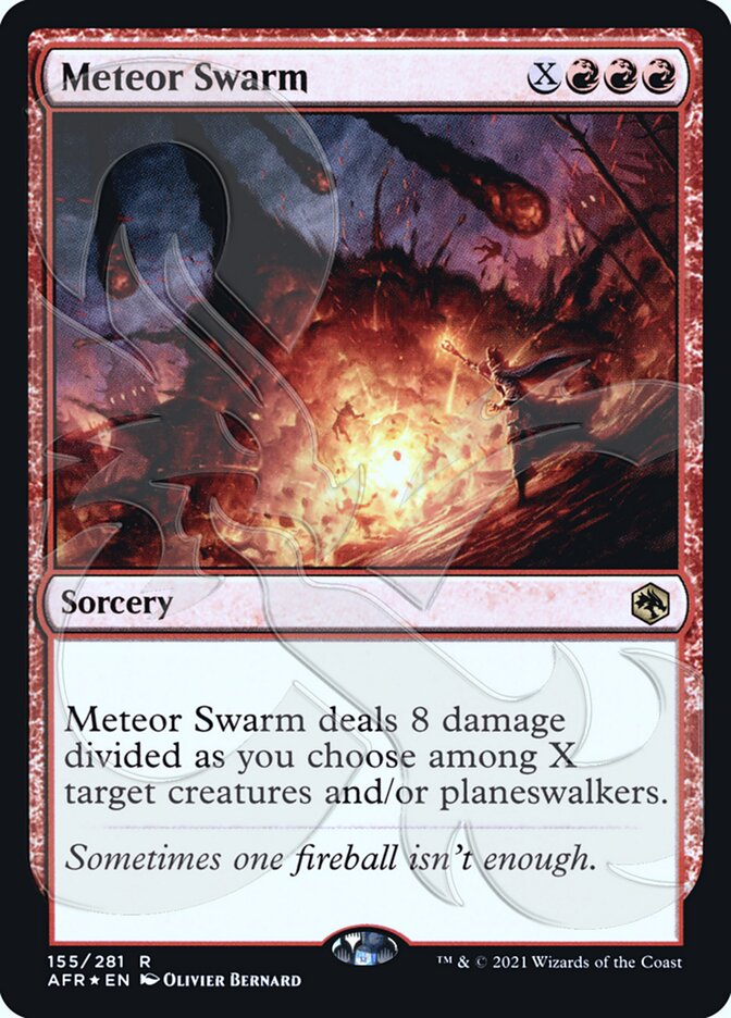 Meteor Swarm (Ampersand Promo) [Dungeons & Dragons: Adventures in the Forgotten Realms Promos] | Gear Gaming Fayetteville