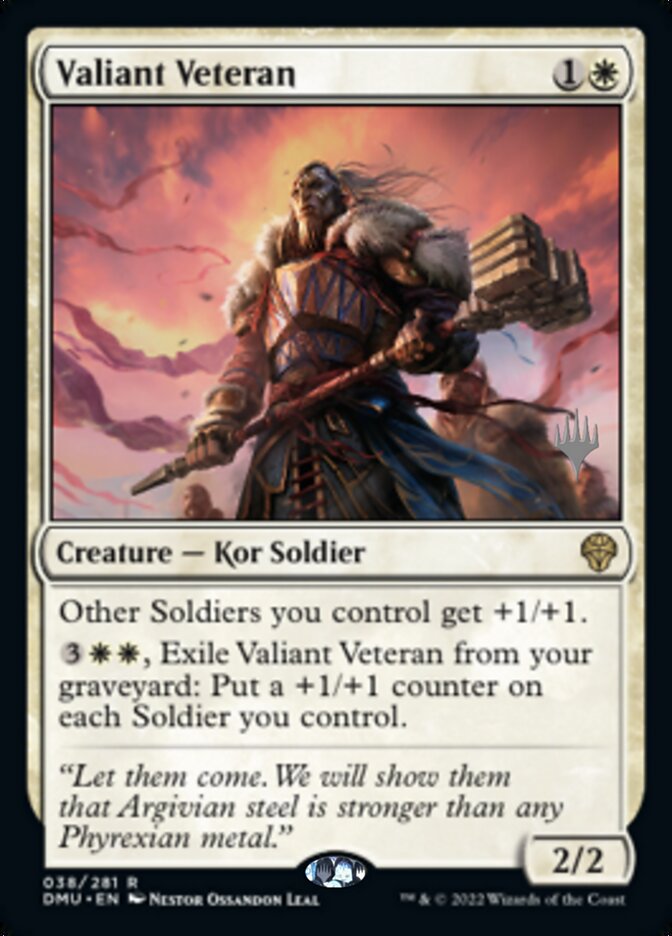 Valiant Veteran (Promo Pack) [Dominaria United Promos] | Gear Gaming Fayetteville