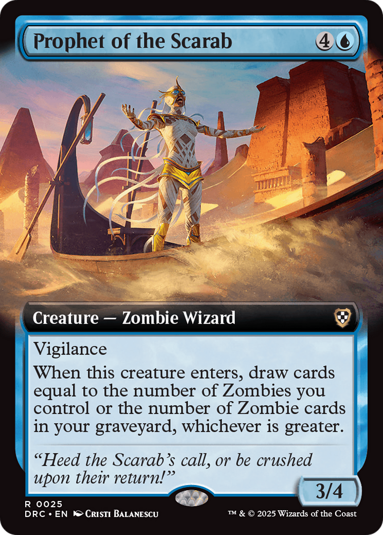 Prophet of the Scarab (Extended Art) [Aetherdrift Commander] | Gear Gaming Fayetteville