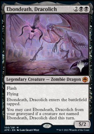 Ebondeath, Dracolich (Promo Pack) [Dungeons & Dragons: Adventures in the Forgotten Realms Promos] | Gear Gaming Fayetteville