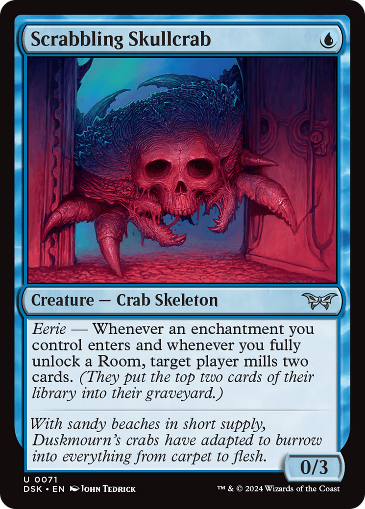 Scrabbling Skullcrab [Duskmourn: House of Horror] | Gear Gaming Fayetteville