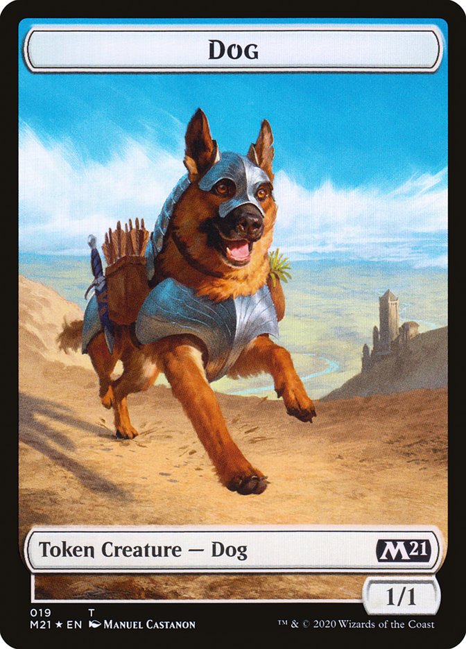 Cat (011) // Dog Double-Sided Token [Core Set 2021 Tokens] | Gear Gaming Fayetteville