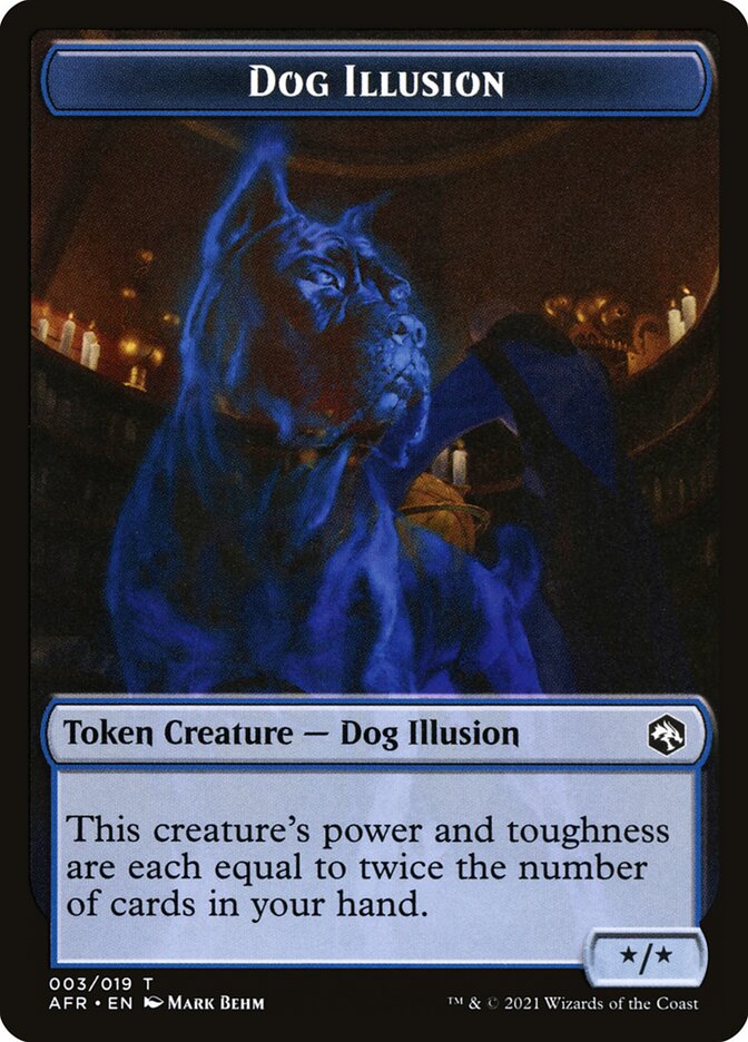 Zombie // Dog Illusion Double-Sided Token [Dungeons & Dragons: Adventures in the Forgotten Realms Tokens] | Gear Gaming Fayetteville