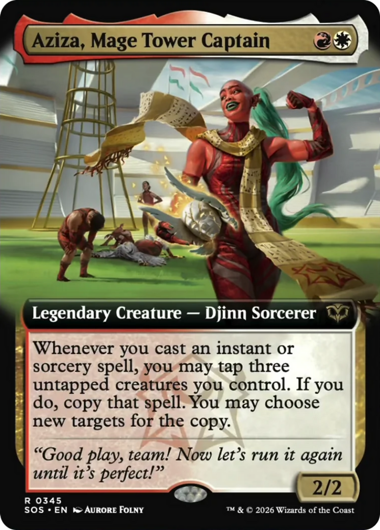 Aziza, Mage Tower Captain (Extended Art) [Secrets of Strixhaven] | Gear Gaming Fayetteville