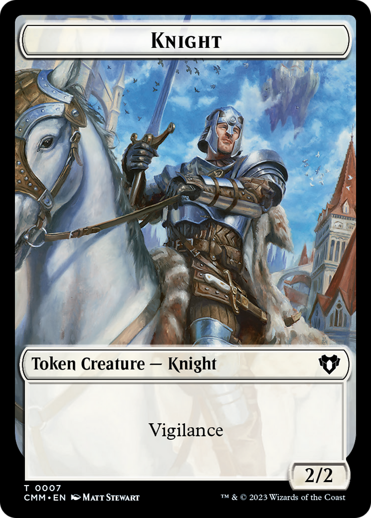 Eldrazi // Knight Double-Sided Token [Commander Masters Tokens] | Gear Gaming Fayetteville