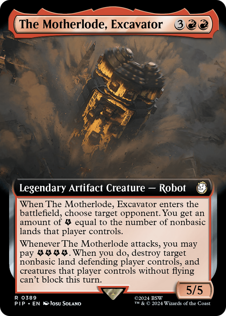 The Motherlode, Excavator (Extended Art) [Fallout] | Gear Gaming Fayetteville