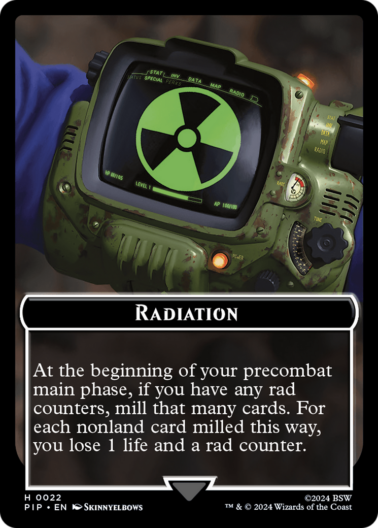 Radiation // Clue Double-Sided Token [Fallout Tokens] | Gear Gaming Fayetteville