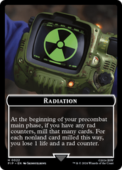 Radiation // Zombie Mutant Double-Sided Token [Fallout Tokens] | Gear Gaming Fayetteville