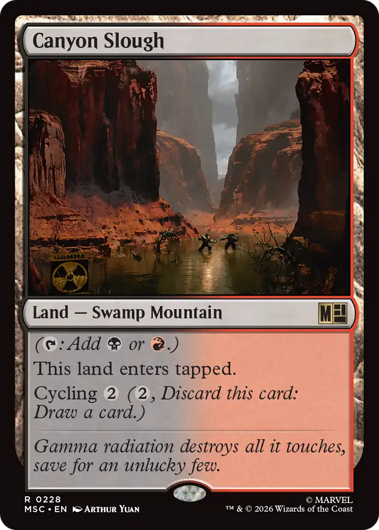 Canyon Slough (Surge Foil) [Marvel Super Heroes Commander] | Gear Gaming Fayetteville