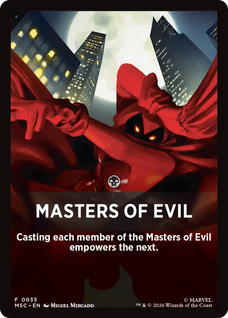Masters of Evil Theme Card [Marvel Super Heroes Commander] | Gear Gaming Fayetteville