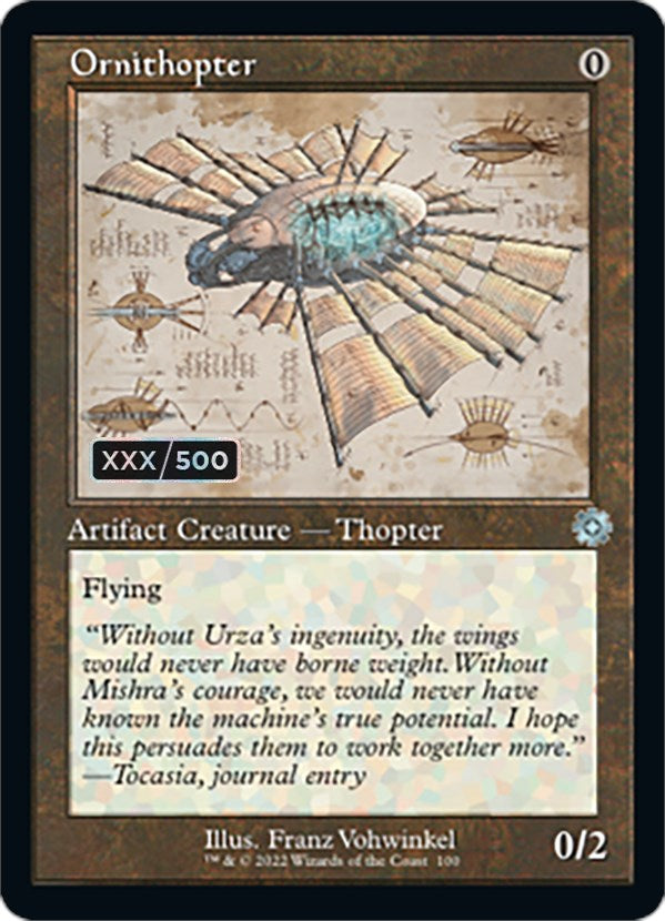 Ornithopter (Retro Schematic) (Serialized) [The Brothers' War Retro Artifacts] | Gear Gaming Fayetteville