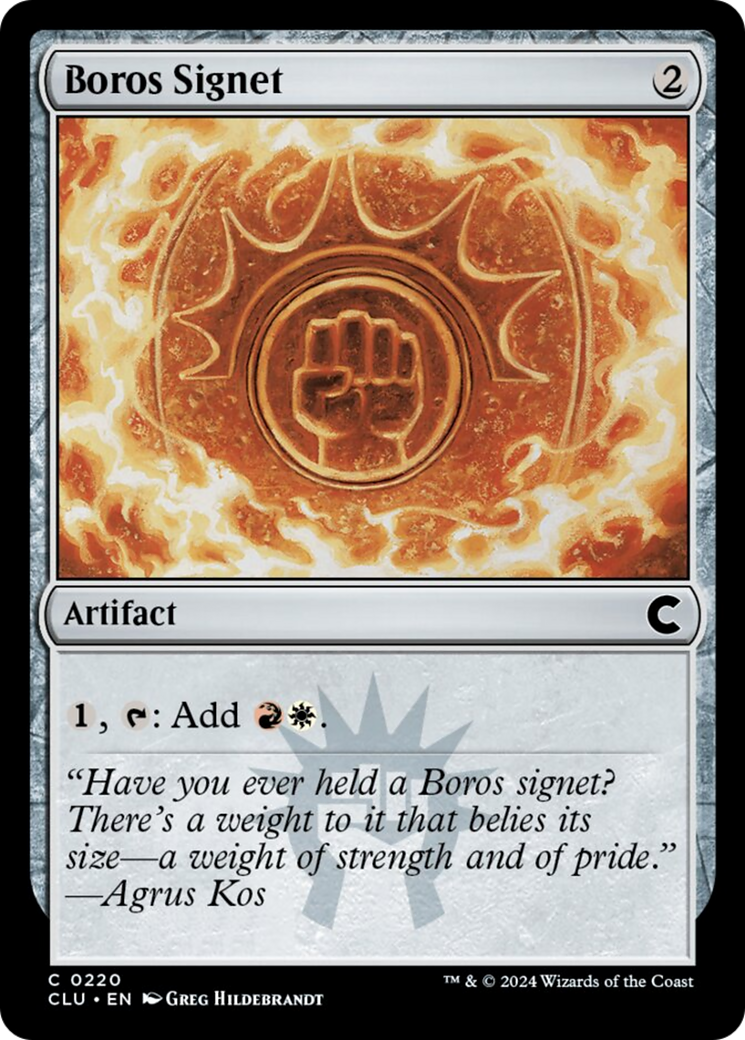 Boros Signet [Ravnica: Clue Edition] | Gear Gaming Fayetteville