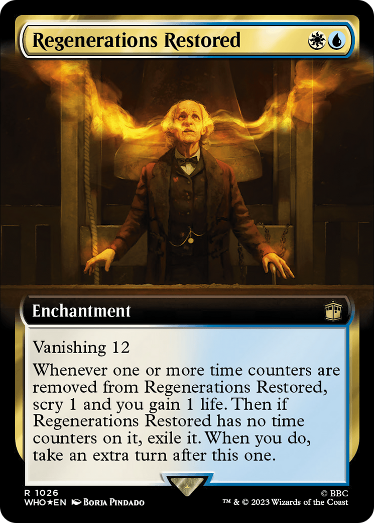 Regenerations Restored (Extended Art) (Surge Foil) [Doctor Who] | Gear Gaming Fayetteville