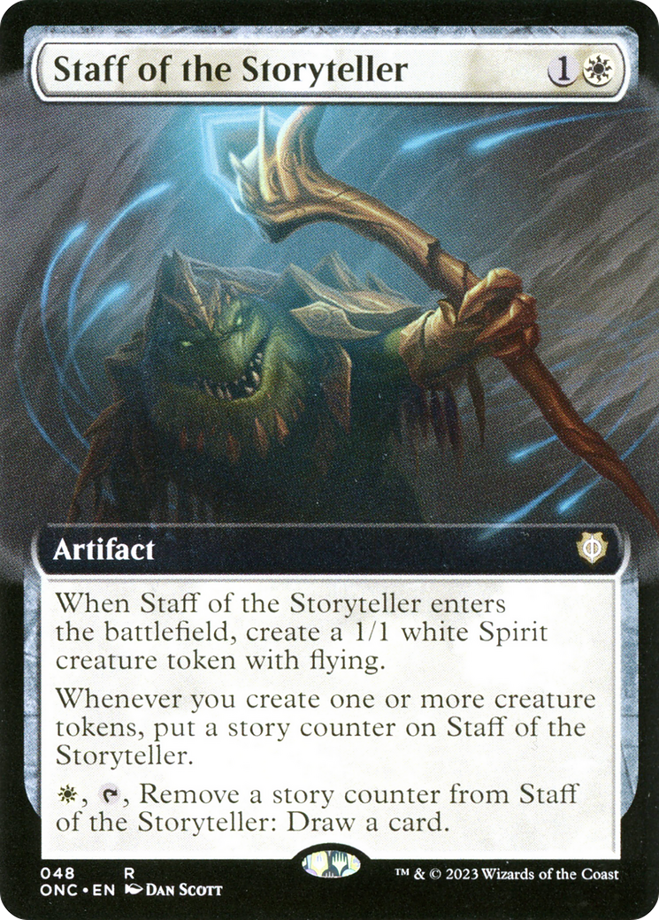 Staff of the Storyteller (Extended Art) [Phyrexia: All Will Be One Commander] | Gear Gaming Fayetteville