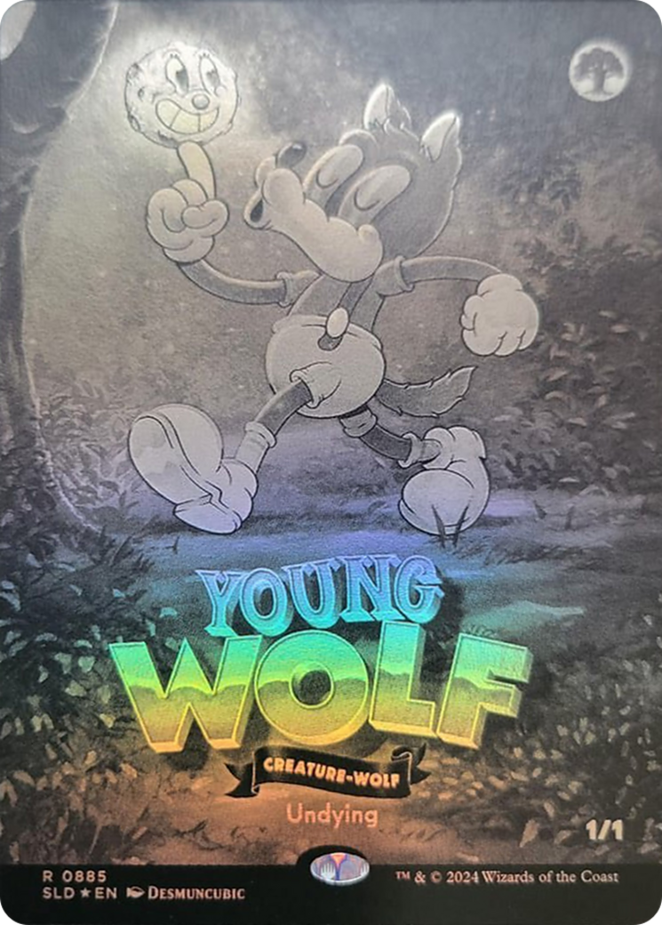 Young Wolf (Black & White Foil) [Secret Lair Drop Series] | Gear Gaming Fayetteville